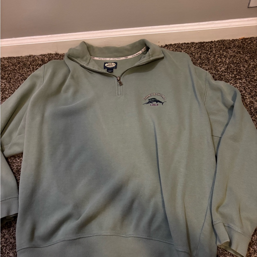 Tommy Bahama Sage Zip-Up Sweater